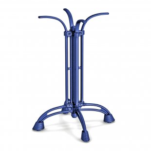 Cast iron table base Marco, blue