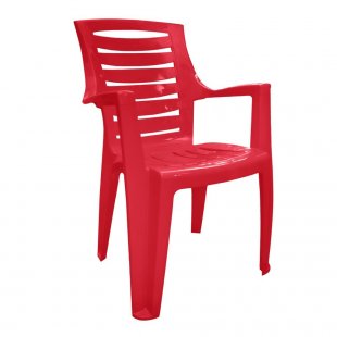 Plastic chair Rex, burgundy
