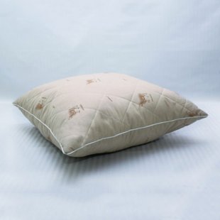 Pillow with sheep wool in poplin 68x68