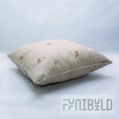 Pillow with sheep wool in poplin 68x68