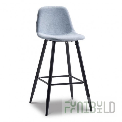 Bar stool Ankara blue/black