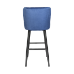 Stitch Bar Stool, Royal Blue Velvet