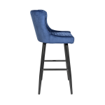 Stitch Bar Stool, Royal Blue Velvet