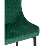 Stitch chair, emerald velvet