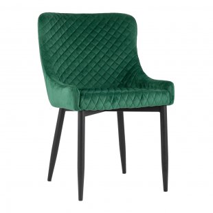 Stitch chair, emerald velvet