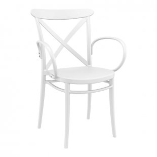 Plastic chair Cross XL, white