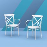 Plastic chair Cross XL, white