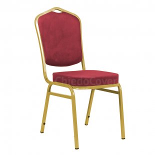Chair Hit 20mm, gold, microfiber red