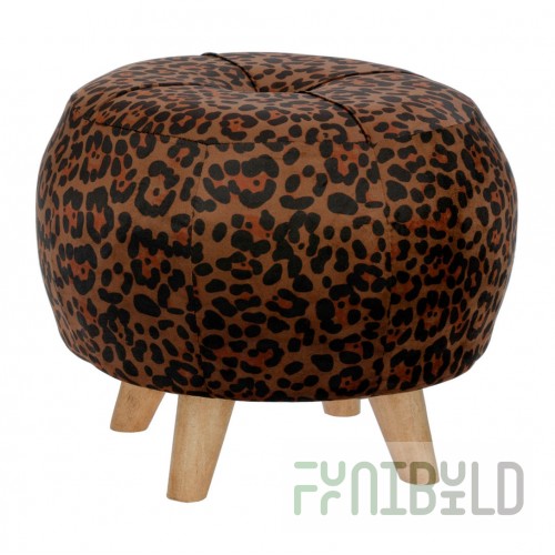 Pouf Rabat leopard