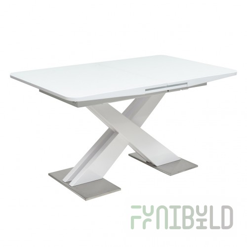 Conti table, white gloss
