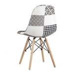 Eames Chair Patchwork Black and White Eames Chair Patchwork Black and White