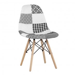 Eames Chair Patchwork Black and White
