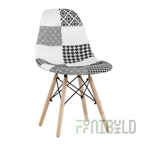 Eames Chair Patchwork Black and White