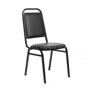 Chair Denver 20mm - Light, black, leatherette black