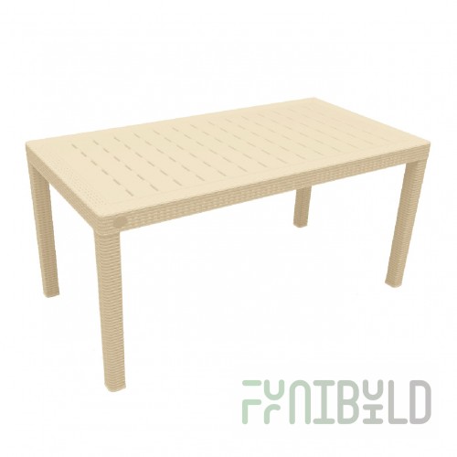Plastic table Rattan