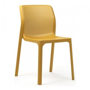 Plastic chair Bit, mustard