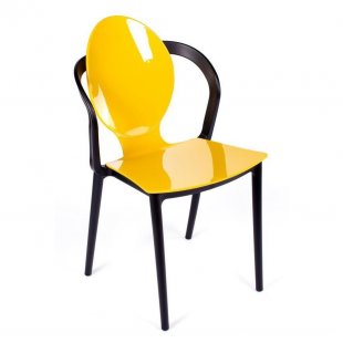 Spoon chair mustard