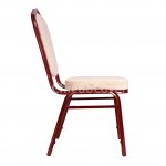 Chair Hit 25mm - mahogany, chenille beige Chair Hit 25mm - mahogany, chenille beige