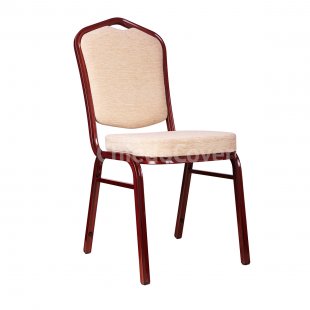 Chair Hit 25mm - mahogany, chenille beige