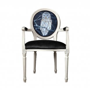 Chair with armrests Bianca, owl