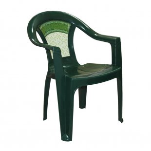 Plastic chair Malachite, dark green