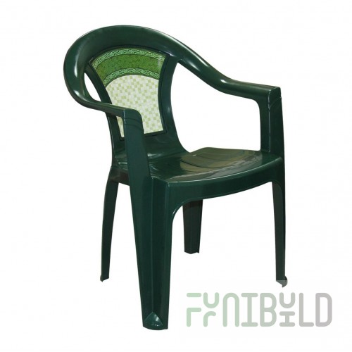 Plastic chair Malachite, dark green