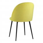 Chair Marcel microvelour yellow