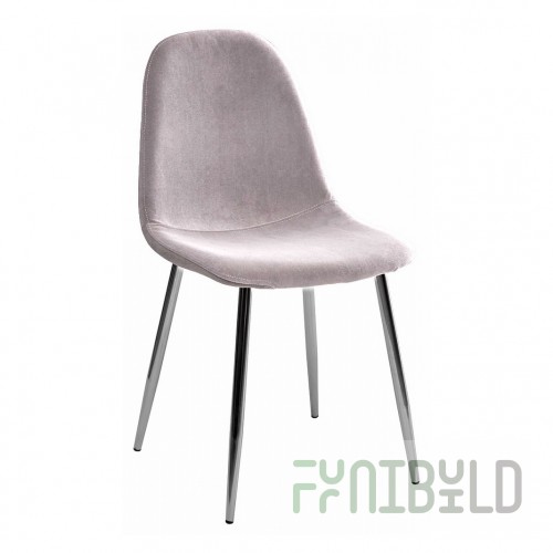 Chair Pescara velour Light Grey
