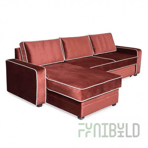 Buckler Light Sofa with piping