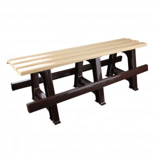 Plastic bench Standard without back, beige
