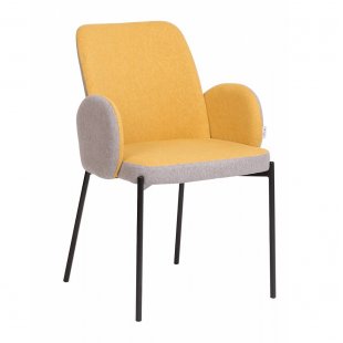Nikki chair yellow/light grey