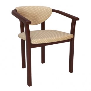 Alexis chair, black - beige crown