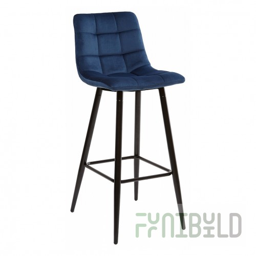 Lecco Bar Stool Dark Blue