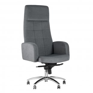 Executive chair Lester microvelour dark gray