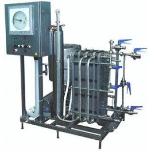 Equipment set for pasteurization (flow pasteurizer-milk cooler) IPKS-013-1000SG