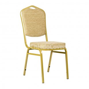 Chair Hit 20mm - gold, beige base