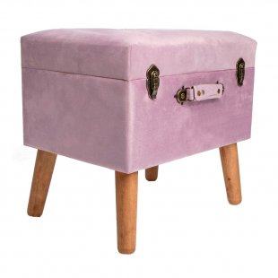 Pouf with storage compartment Lilac