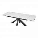 Table Alezio 160 white marble matte