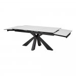 Table Alezio 160 white marble matte