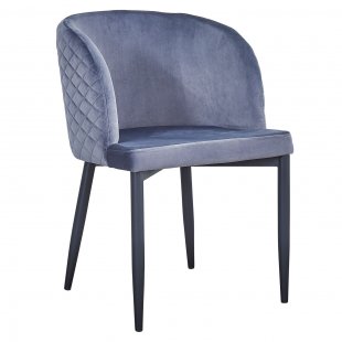 Chair Oscar velvet gray