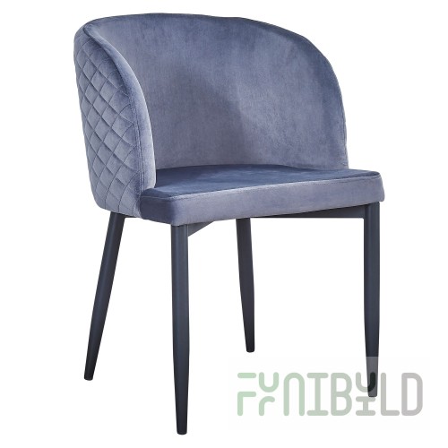 Chair Oscar velvet gray
