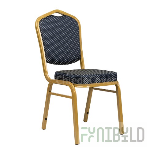 Chair Hit 25mm - gold, blue crown