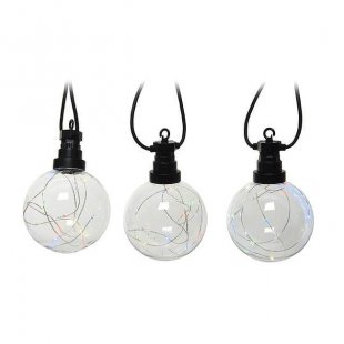 Neptune Light Bulb Garland, 10 Bulbs, Multicolored