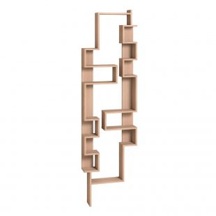 Twist shelving unit, bleached oak