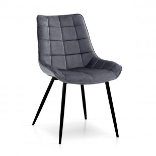 Kair chair, dark grey, black legs