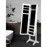 Mirror cabinet floor Godrick for jewelry white