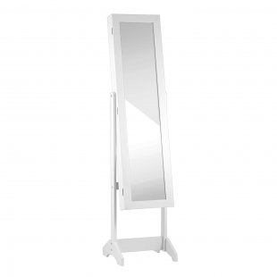 Mirror cabinet floor Godrick for jewelry white