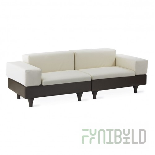 Plastic sofa with cushion Happylife Standard