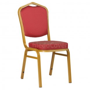 Chair Hit 25mm - aluminum, gold crown red