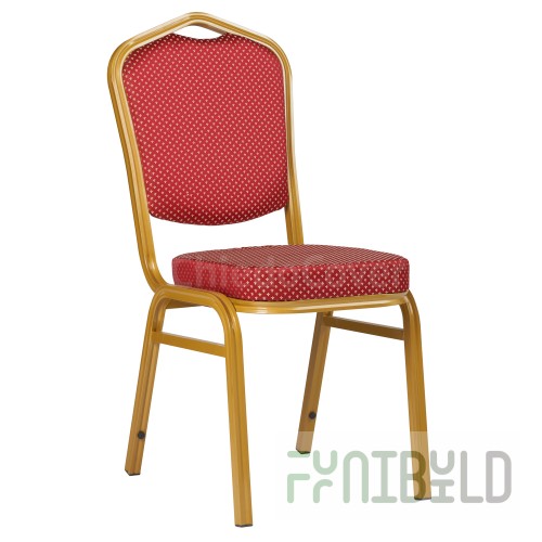 Chair Hit 25mm - aluminum, gold crown red